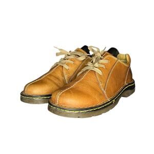Dr. Martens Mens 11232 Brown Leather Split-toe Oxford Shoess Y2K Chunky Size 10